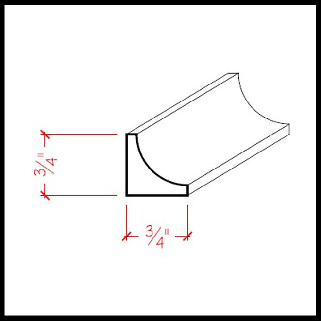 EWCC12 Cove Molding 3/4