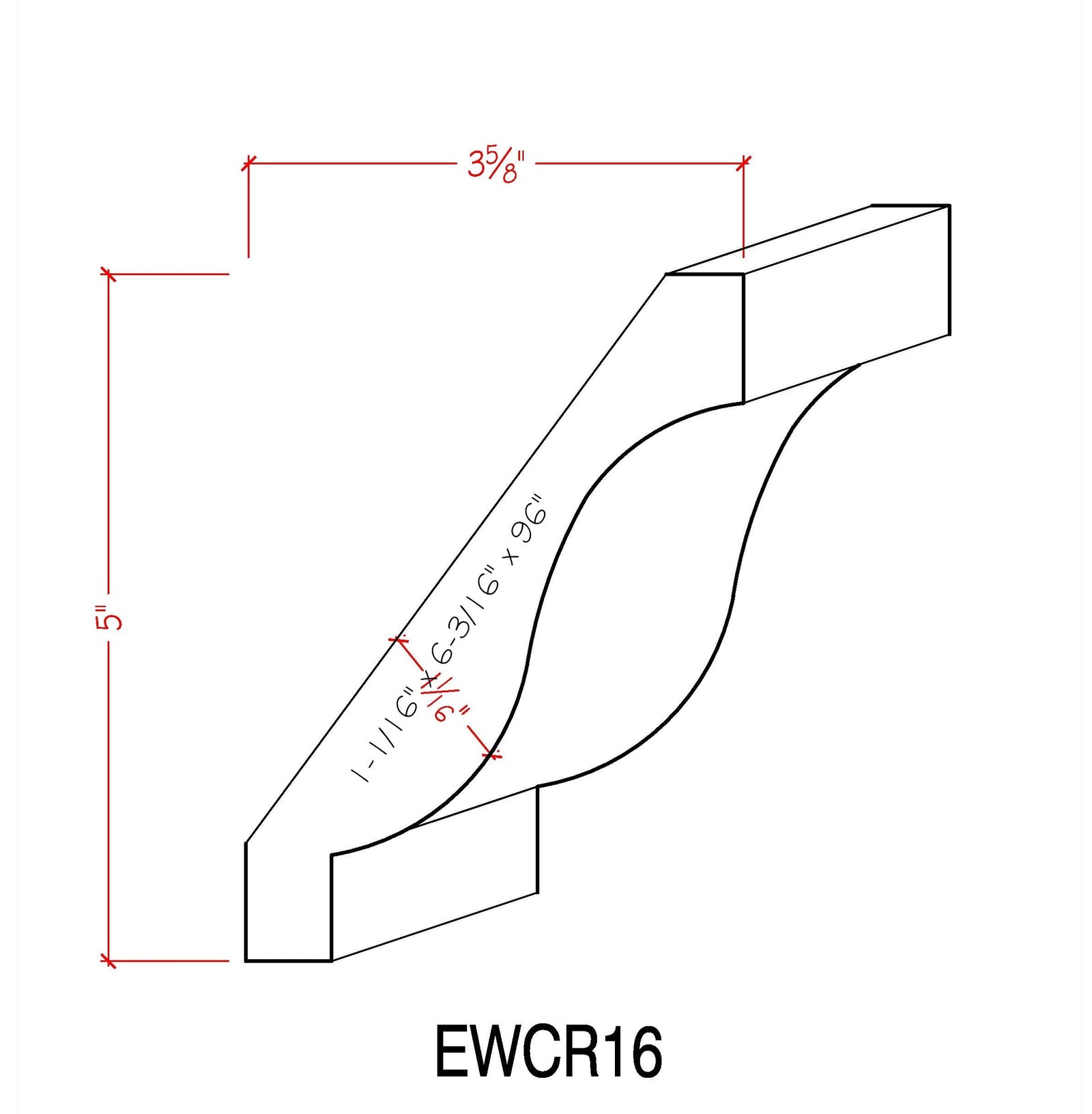 EWCR16 Crown 1-1/16