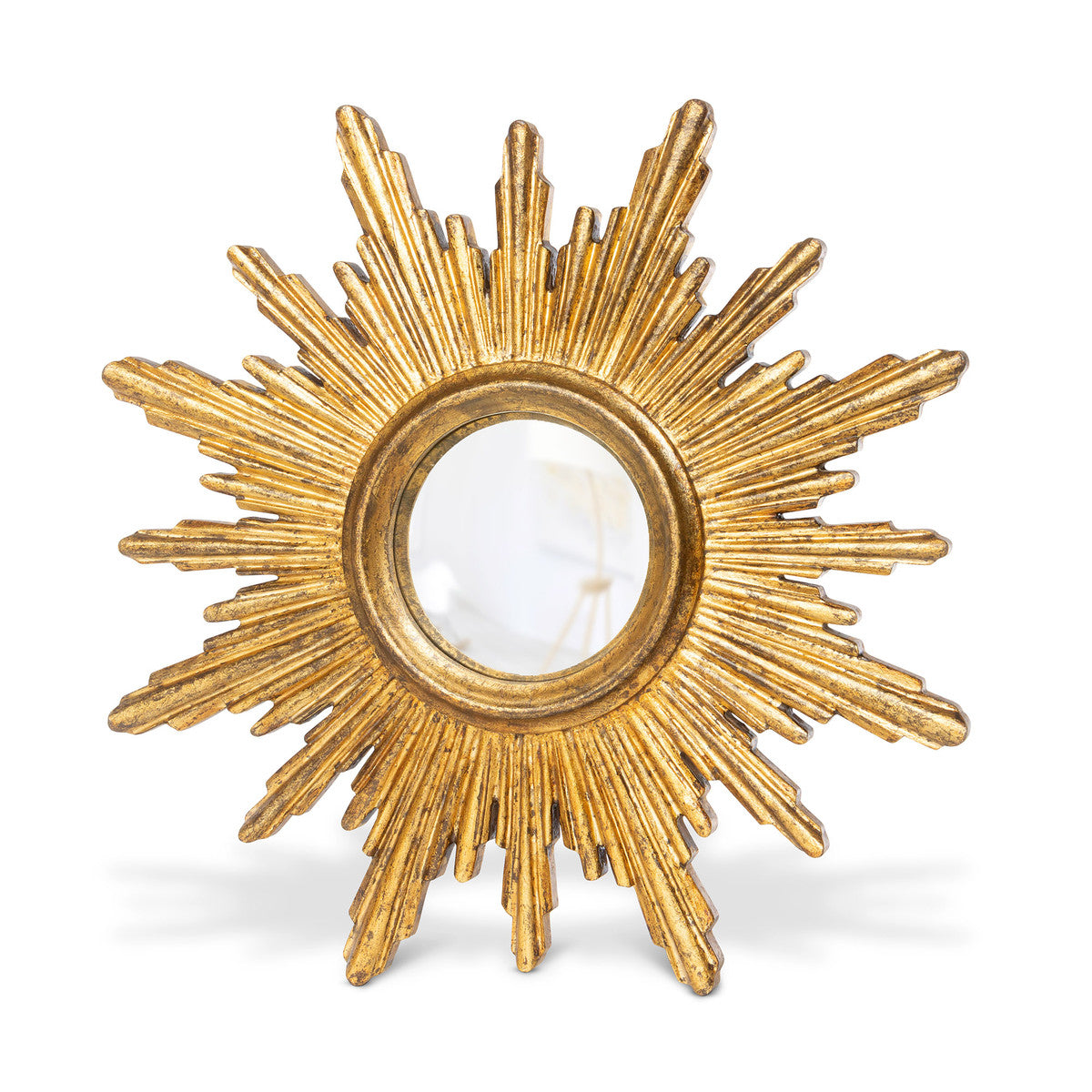 Lovecup Gold Antique Finish Sunburst Mirror L001