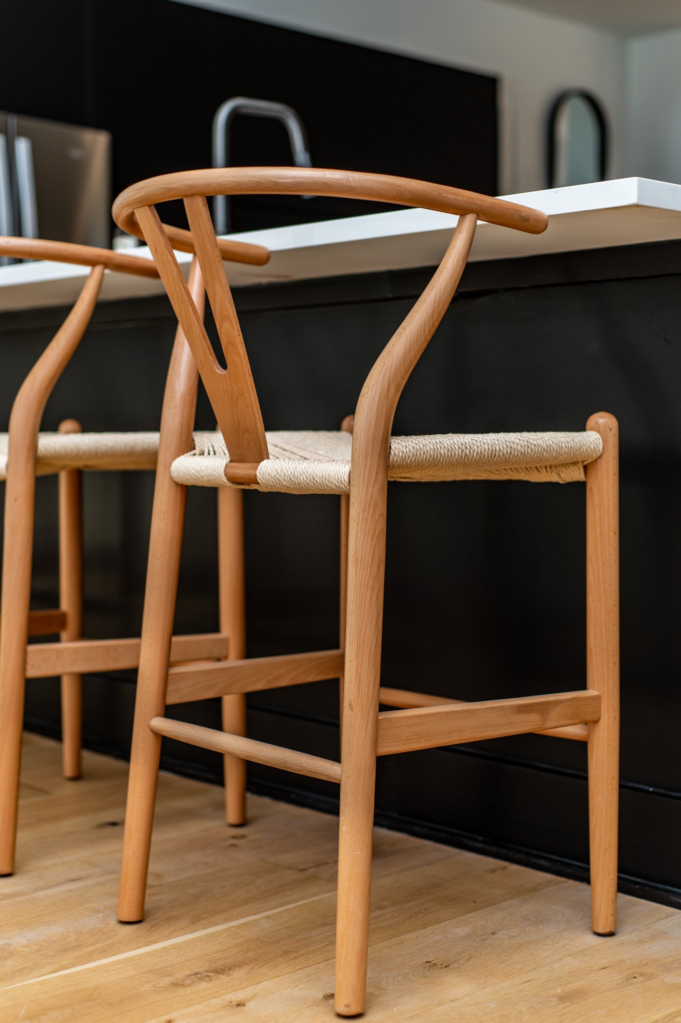 Wishbone Counter Height Bar Stools