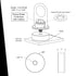 Frontline STMP10K-WO Weld-on Puck for MEGA Swivel 10K