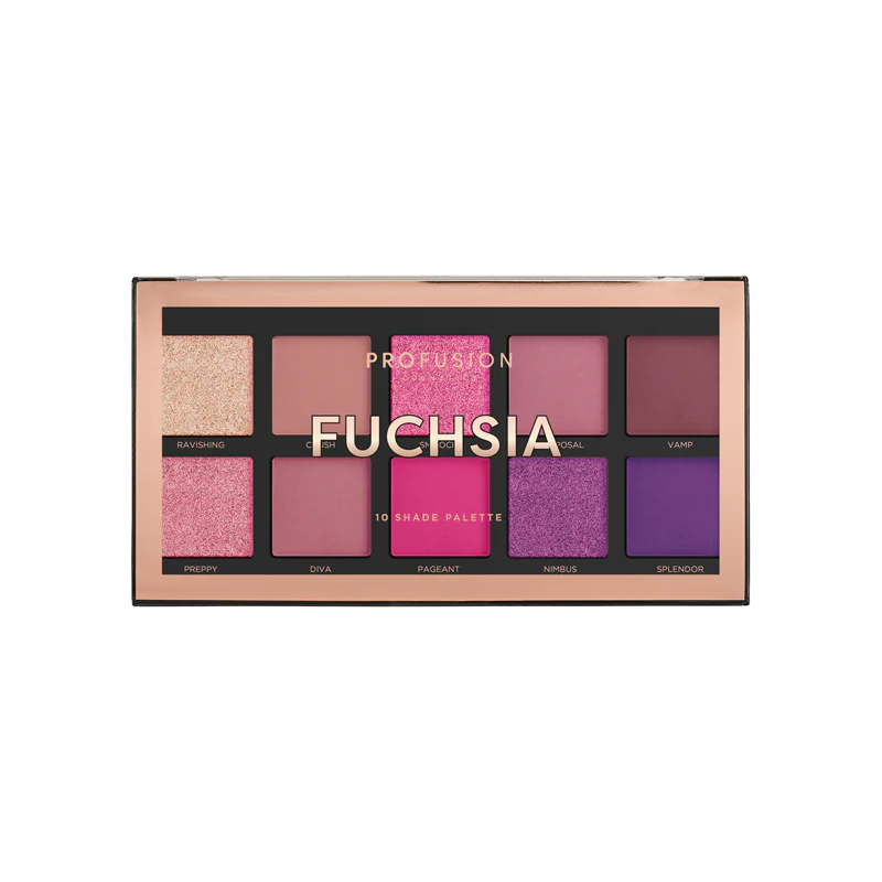 Paleta de 10 tonos fucsia