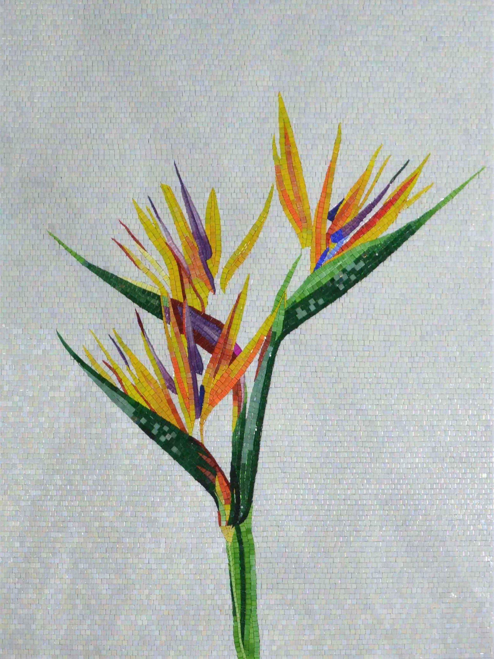 Bird Of Paradise Mosaic Flower