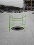 Frontline GUM32YLW Manhole Guardrail 32" x 32"