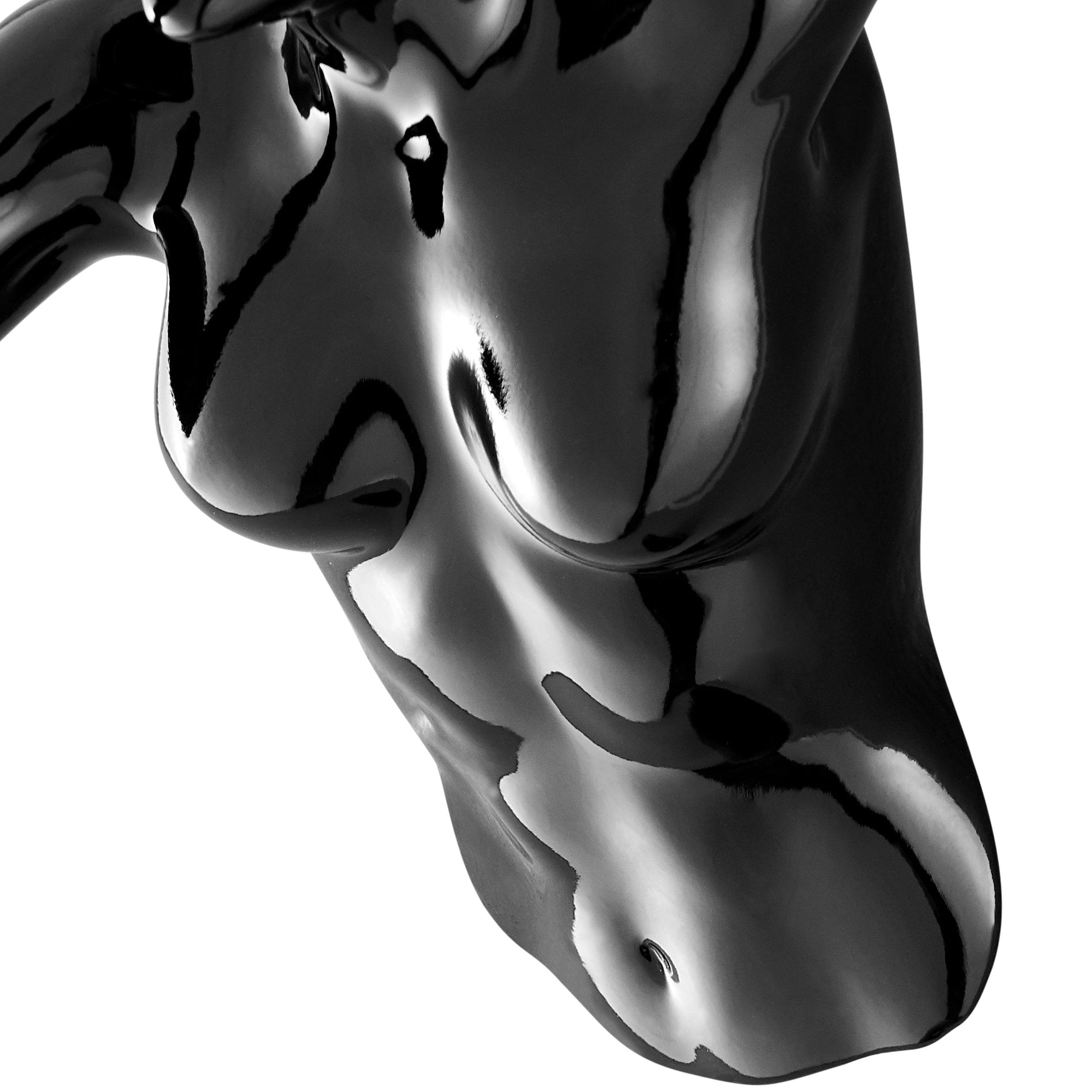 Escultura de mujer de 13" de Black Wall Runner