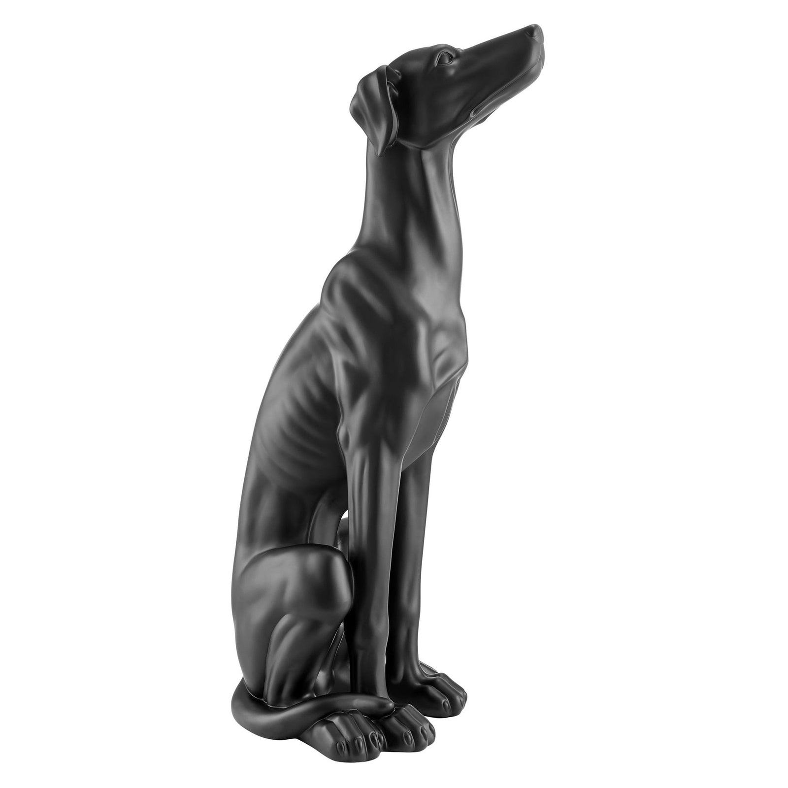 Escultura de galgo // Negro mate