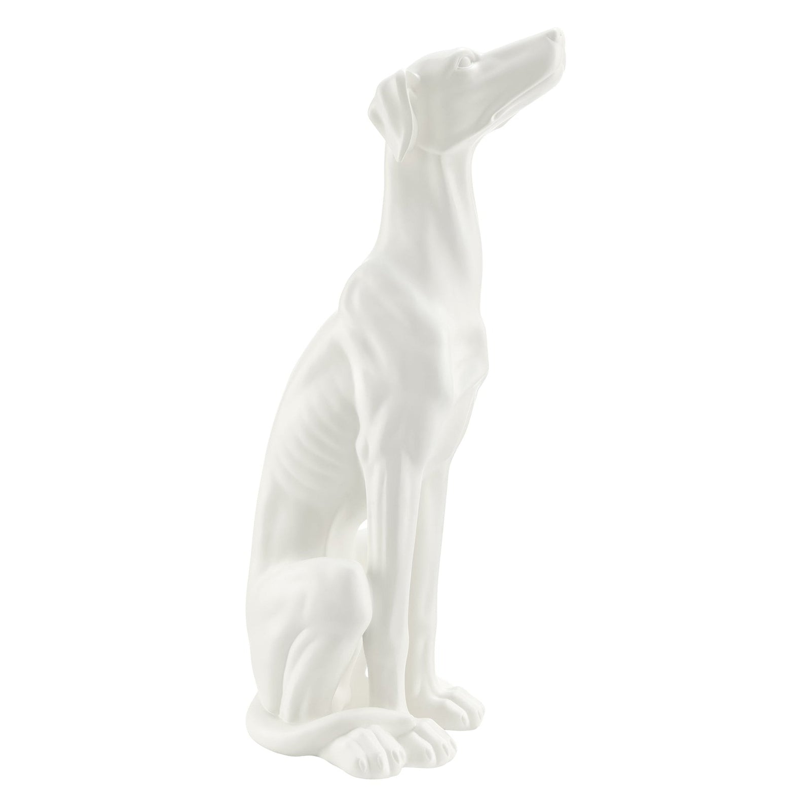 Escultura de galgo // Blanco mate