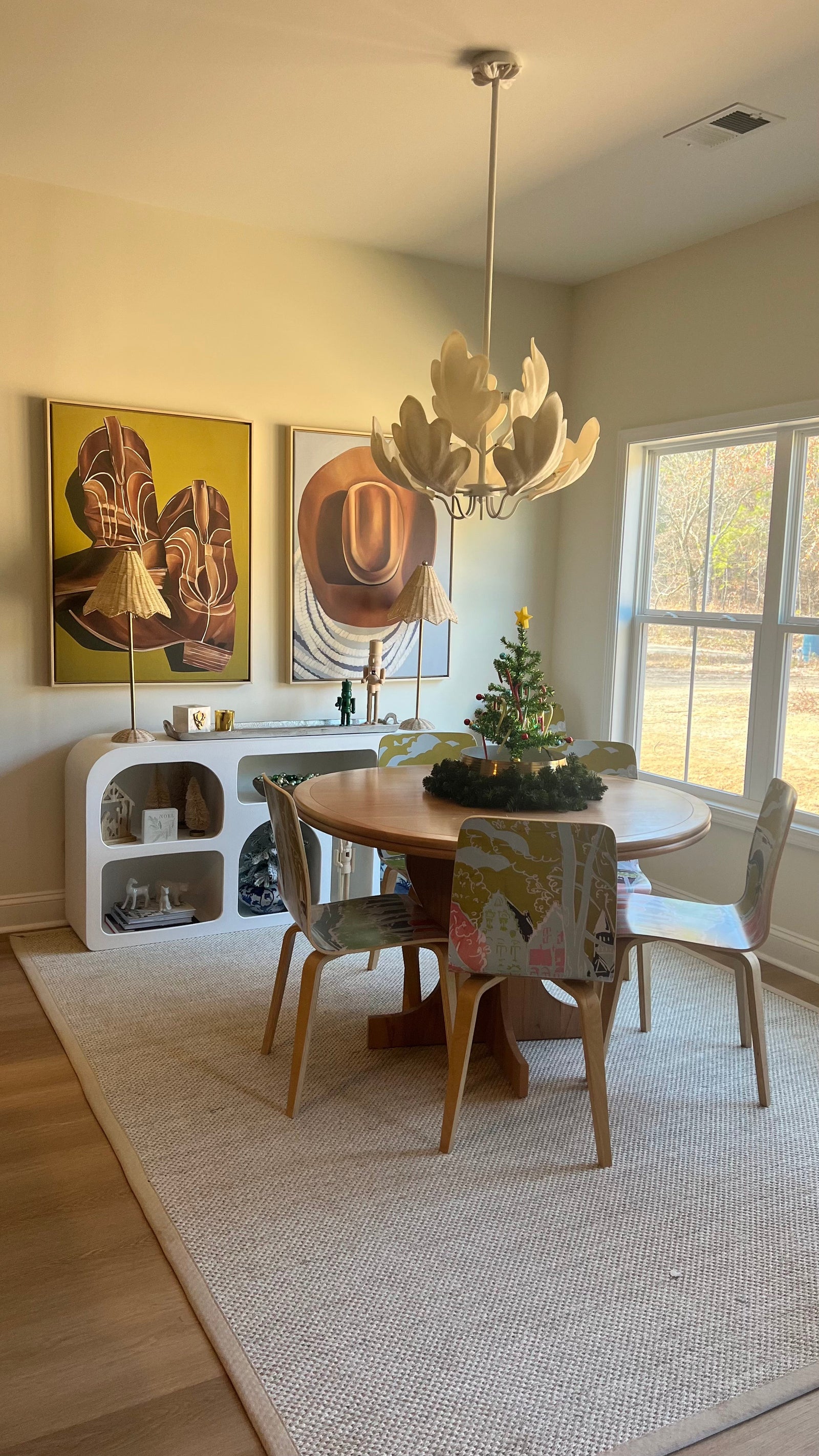 White Wood Console Table