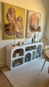 White Wood Console Table