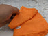 ( 10 X Pack  ) Travel Size - High Grade Premium Micro Fiber Cloth - Orange