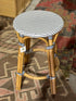 Vale Backless Counter Height Barstool - Blue/White