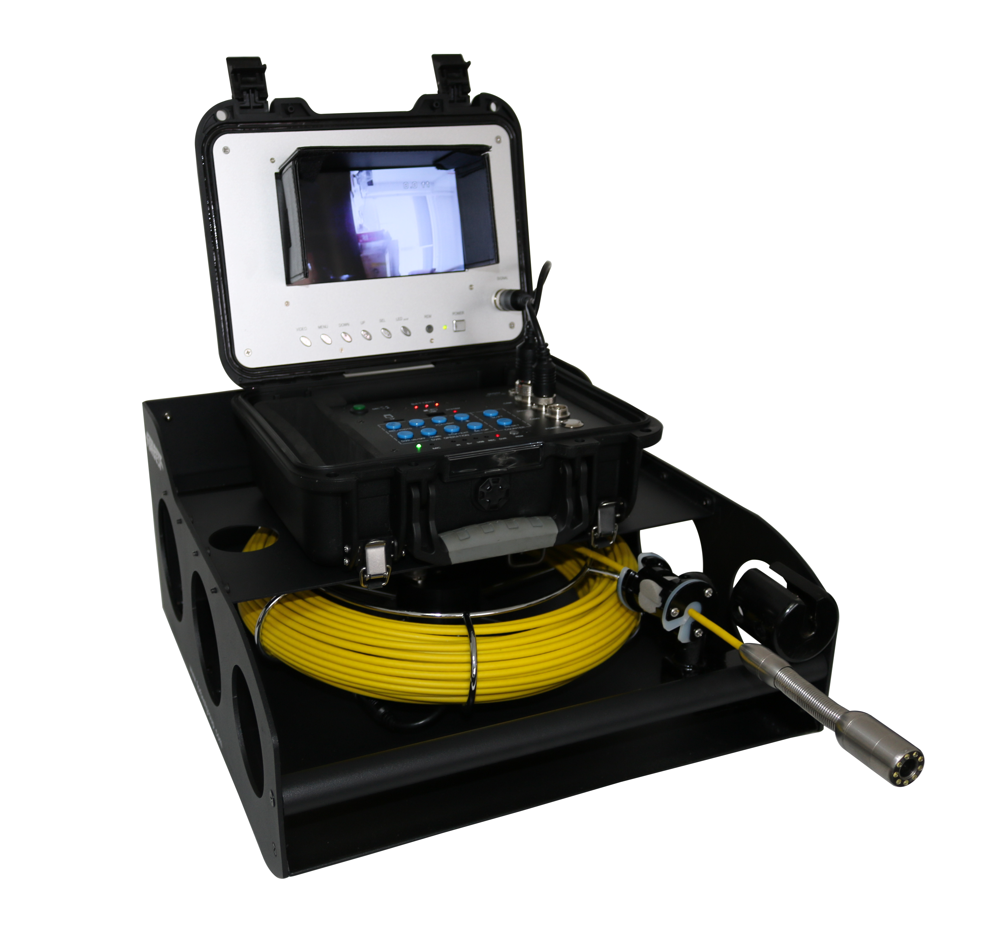 3188KB Portable Pipeline Inspection Camera with Catch Frame Reel & 100 FT. Cable