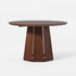 Koa 48" Round Solid Wood Pedestal Dining Table