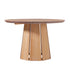 Koa 48" Round Solid Wood Pedestal Dining Table