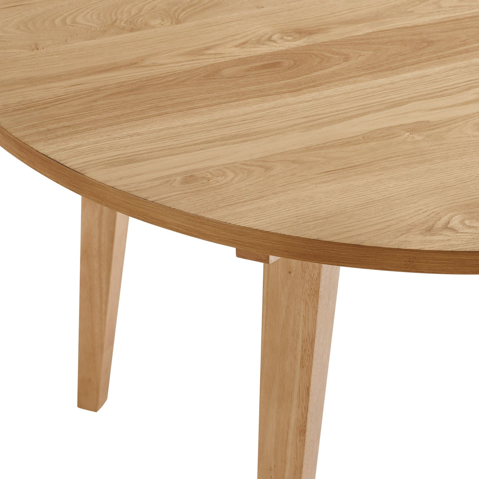 Mesa de comedor redonda minimalista de madera maciza Kochi