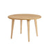 Mesa de comedor redonda minimalista de madera maciza Kochi