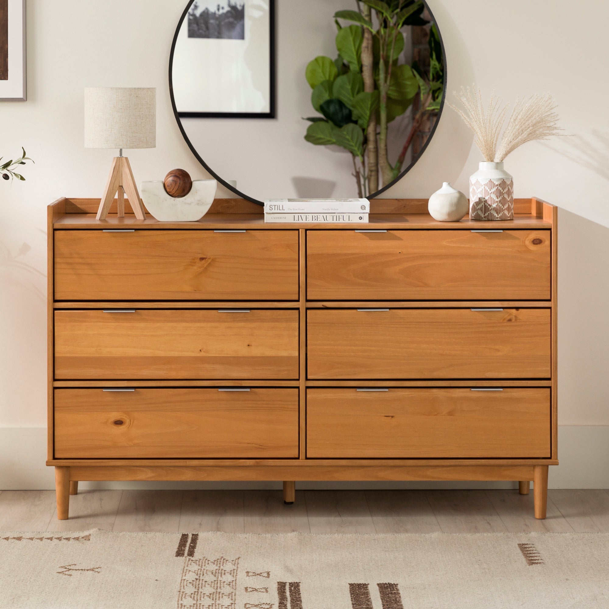 Lee Mid-Century Modern Wood Dresser