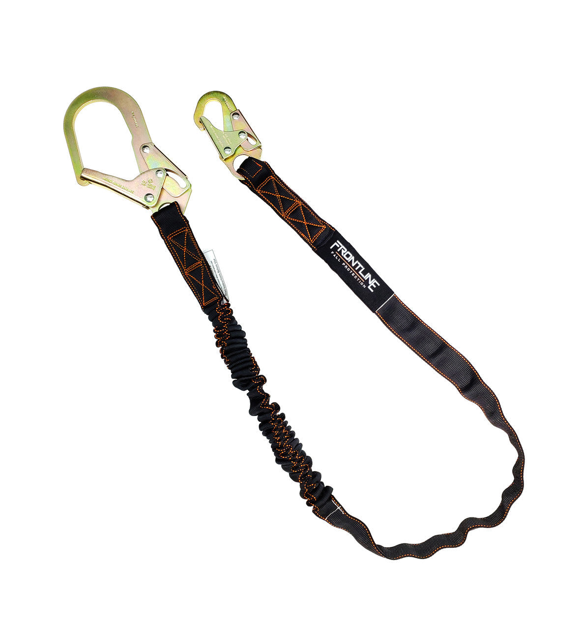 Frontline LIS61R Combat 6' Single Leg Rebar Hook End Lanyard with Internal Shock Absorber