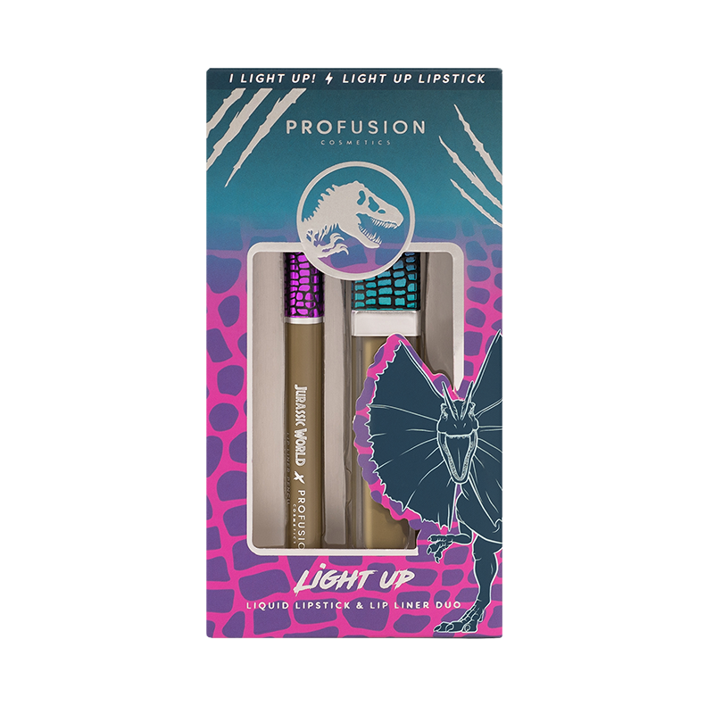 Colección de kits de labios iluminados de Jurassic World