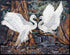 Mosaic Wall Art - Romantic Herons