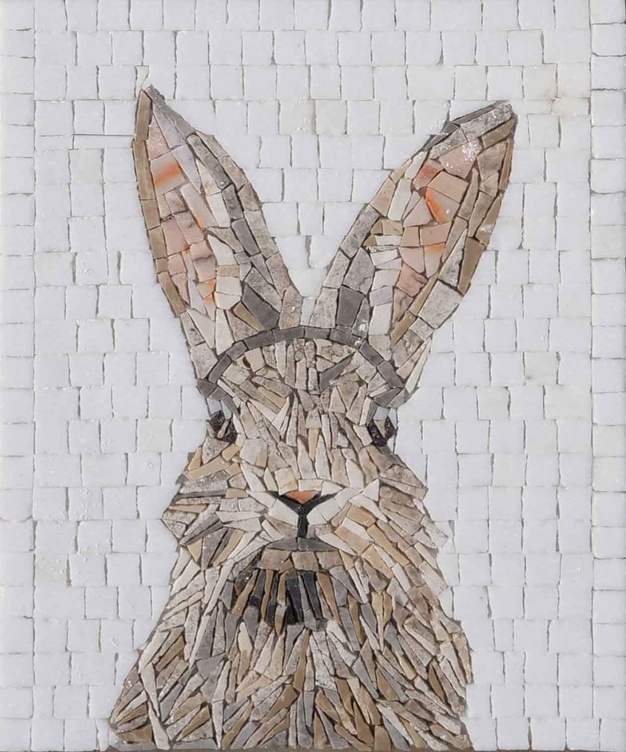 Bunny Mosaic Art - Animal Artwork