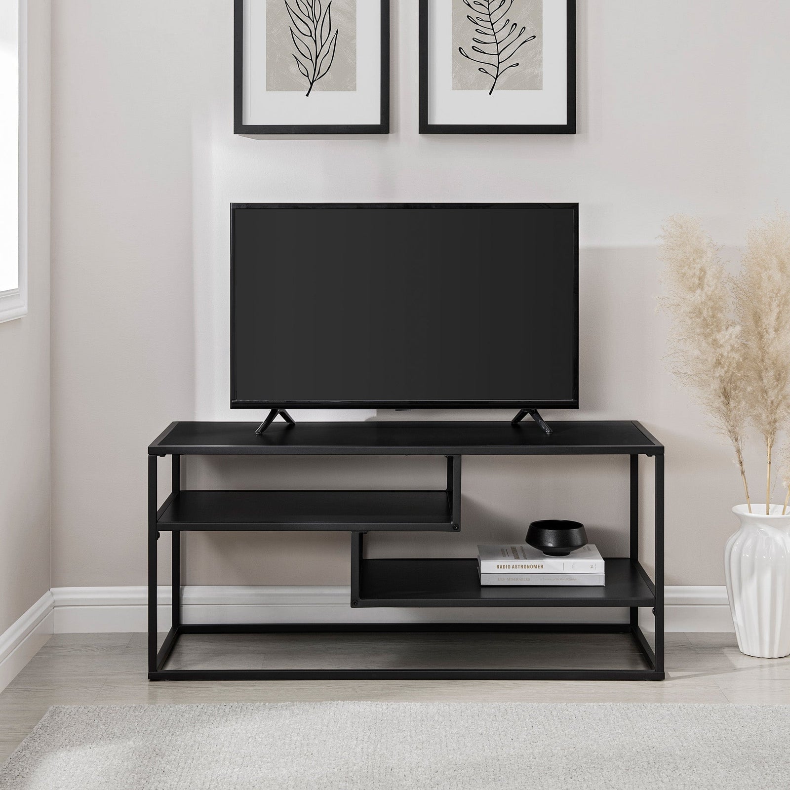 Mueble de TV de metal contemporáneo Maya de 40