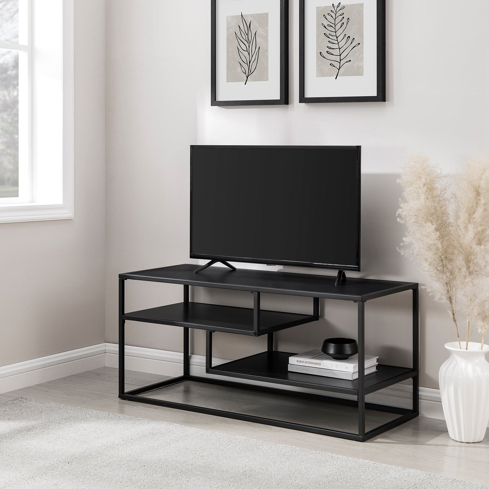 Mueble de TV de metal contemporáneo Maya de 40