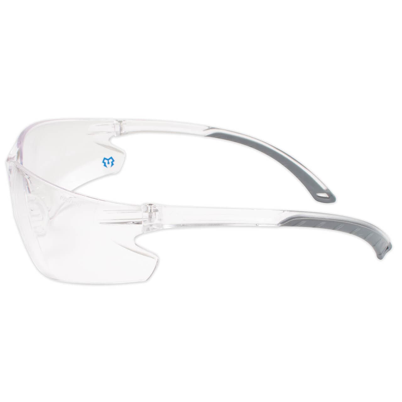 METEL M20 Safety Glasses Ultra-Lightweight, Flexible Temples, Soft Nosepiece, Wraparound Lens