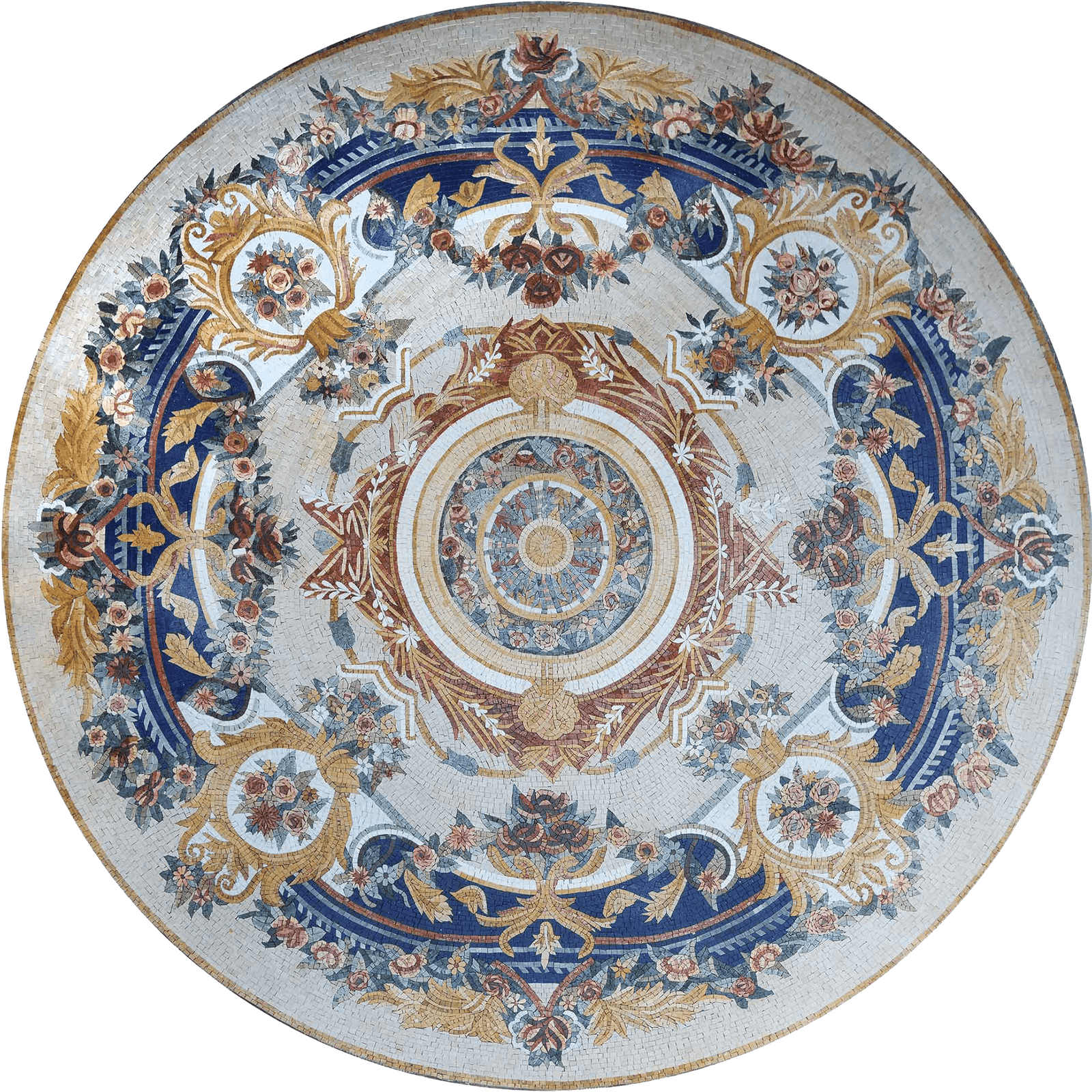 Luxury Floral Mosaic Medallion