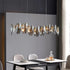 Aarschot | Wave Design Chrome Crystal Chandelier for Kitchen