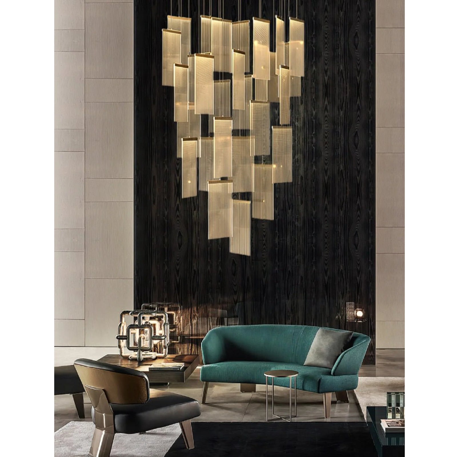 Varenna | Gold Long Hanging Light Fixture