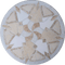 Neutral Stone Art Mosaic Medallion