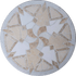 Neutral Stone Art Mosaic Medallion