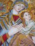 Saint Mary & Baby Jesus Mosaic Religious Mural