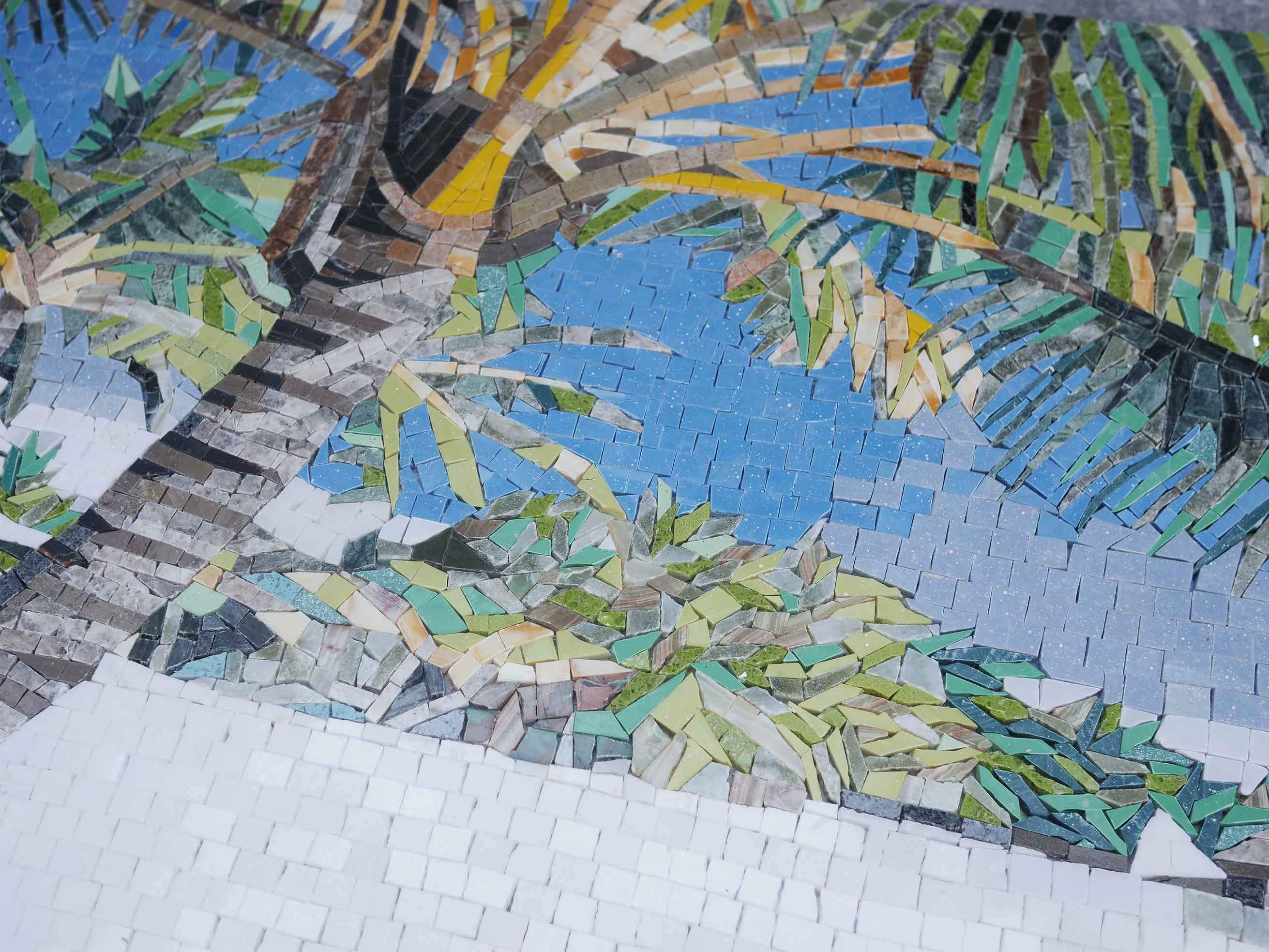 Tropical Island - Mosaic Tile Art