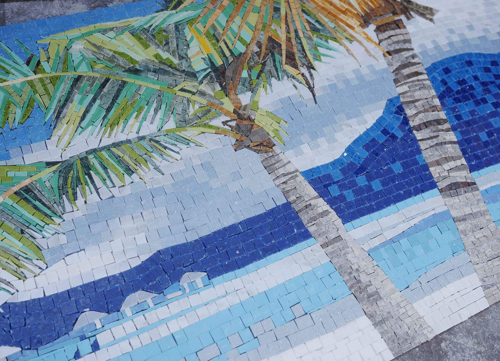 Tropical Island - Mosaic Tile Art