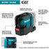 Makita SK105DNAX 12V max CXT Lithium-Ion Cordless Self-Leveling Cross-Line Red Beam Laser Kit (2.0Ah)