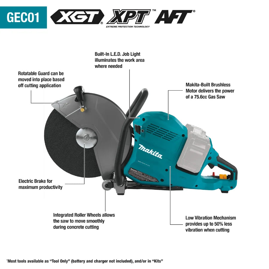 Makita GEC01PL4 80V max (40V max X2) XGT® Brushless 14