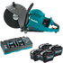 Makita GEC01PL4 80V max (40V max X2) XGT® Brushless 14" Power Cutter Kit with 4 Batteries, AFT®, Electric Brake (8.0Ah)