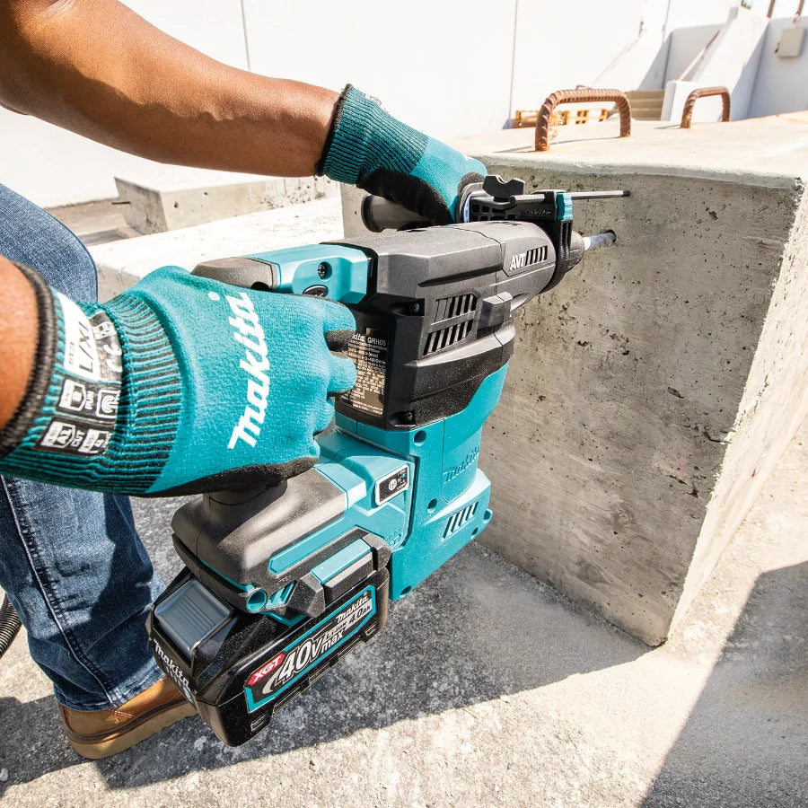 Makita GRH08M1 40V max XGT® Brushless Cordless 1‑3/16" SDS‑PLUS AVT® Rotary Hammer Kit, AFT®, AWS® Capable (4.0Ah)