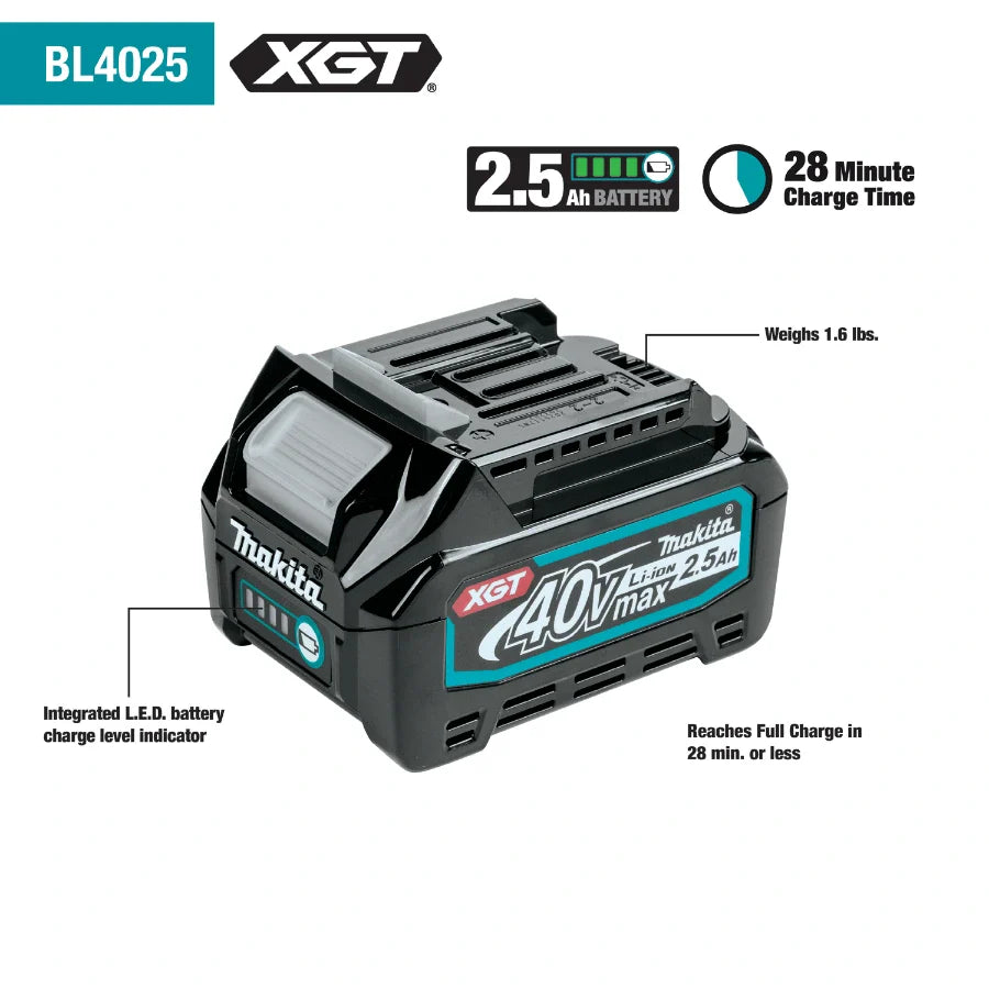 Makita GT200D 40V max XGT® Brushless Cordless 2-Pc. Combo Kit (2.5Ah)