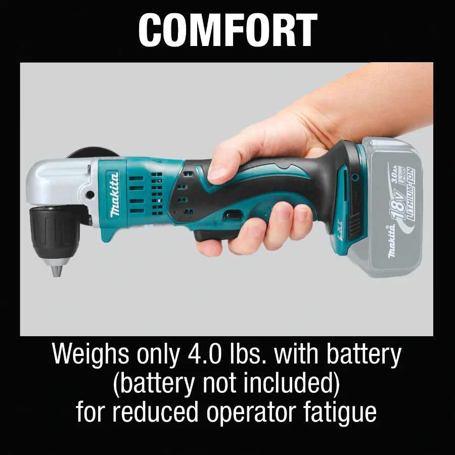 Makita XAD02Z 18V LXT® Lithium‑Ion Cordless 3/8" Angle Drill, Tool Only