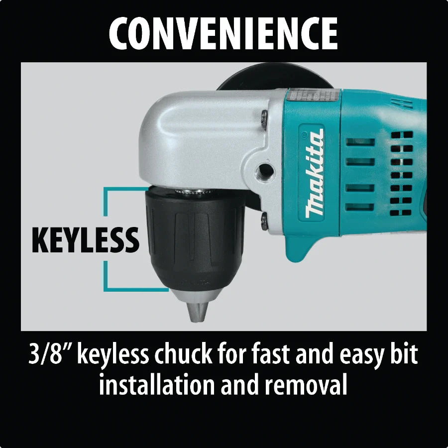 Makita XAD02Z 18V LXT® Lithium‑Ion Cordless 3/8" Angle Drill, Tool Only