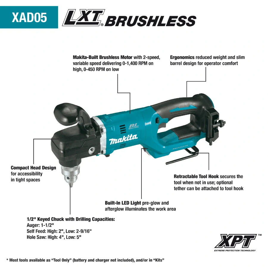 Makita XAD05Z 18V LXT Lithium-Ion Brushless Cordless 1/2