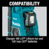 Makita XRM10 18V LXT/12V max CXT Lithium-Ion Cordless Bluetooth Job Site Charger/Radio