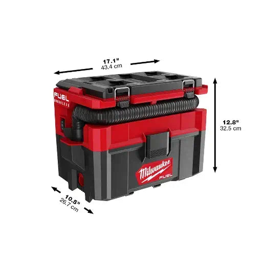 Milwaukee 0970-20 M18 FUEL PACKOUT 2.5 Gallon Wet/Dry Vacuum