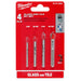 Milwaukee 48-20-8988 4pc. Glass and Tile Bit Set