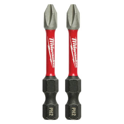 Milwaukee 48-32-4962 2PK Puntas de impacto Phillips SHOCKWAVE™ de 2" PH2