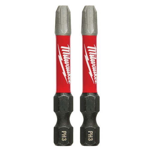 Milwaukee 48-32-4963 2PK Puntas de impacto Phillips SHOCKWAVE™ de 2" PH3