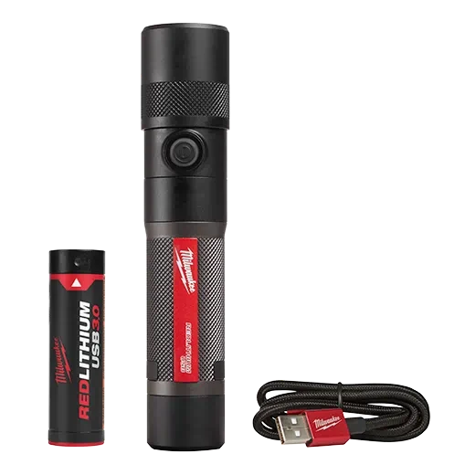 Linterna con enfoque giratorio Milwaukee 2161-21 Redlithium™ USB de 1100 l